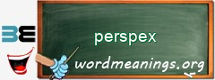 WordMeaning blackboard for perspex